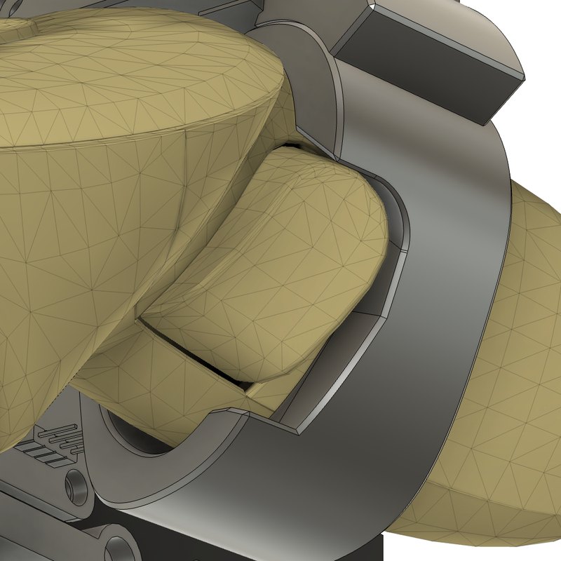 Pivot position with gravity orientation, view 1