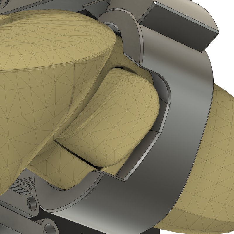 Controller placed by the tag calibration, view 1 (good fit)
