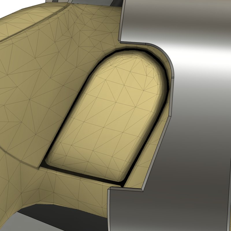 Controller placed by the tag calibration, view 4 (good fit)